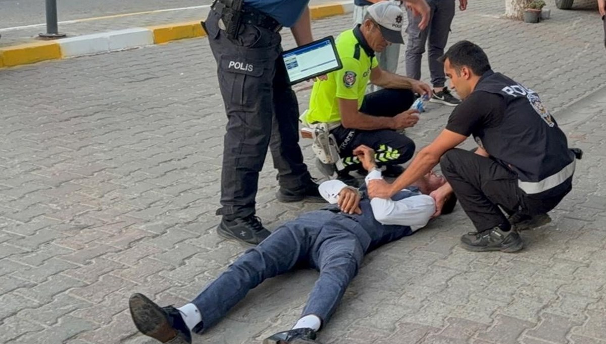 Polisin kolunu ısırdı! Polisin kolunu ısırdı!