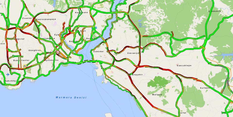 İstanbul'da kısıtlama sonrası trafik durumu - 1