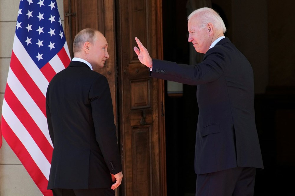 ABD Başkanı Biden ve Rus Devlet Başkanı Putin'in görüşmesi başladı: Zirveden kareler - 6