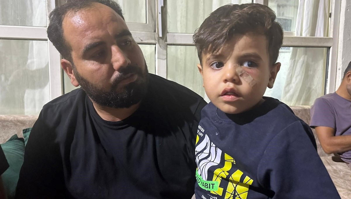 Yorgun merminin isabet ettiği çocuk yaralandı