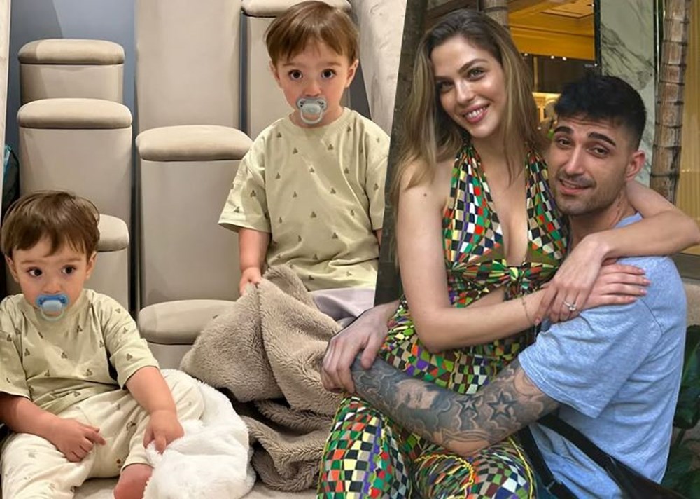 Yasemin Şefkatli ile İdo Tatlıses'in Bodrum tatili: Uçakta aile pozu - 1