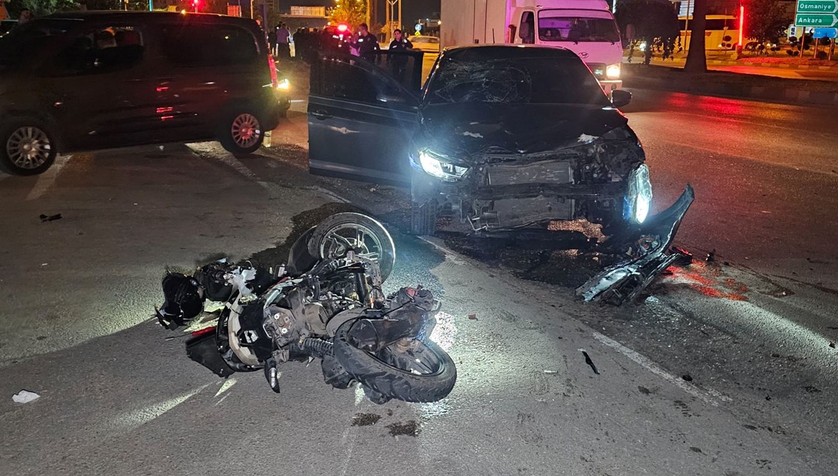 Adana’da otomobil ile motosiklet çarpıştı: 1 ölü