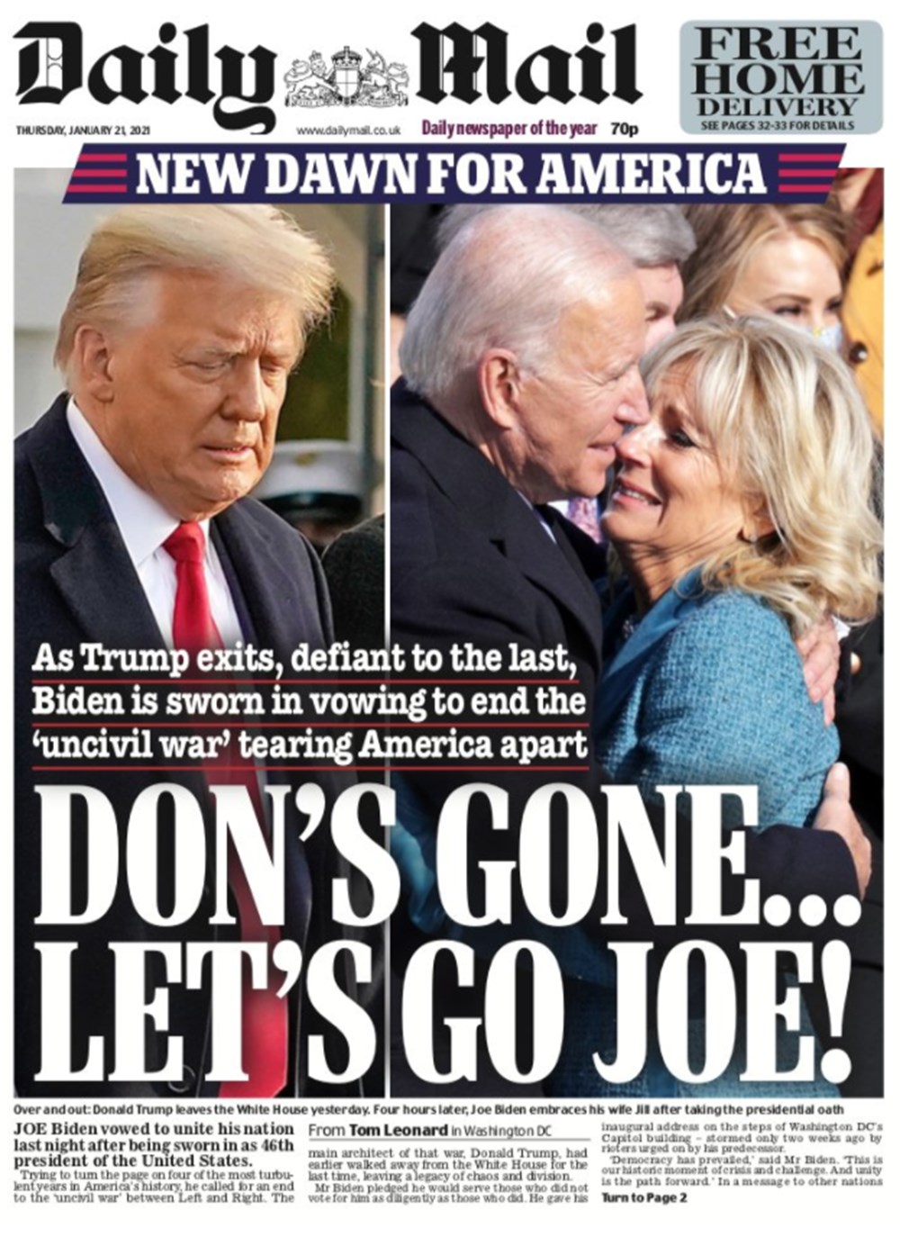 Dünya manşetlerinde Joe Biden: ABD'nin kurtuluşu - 3