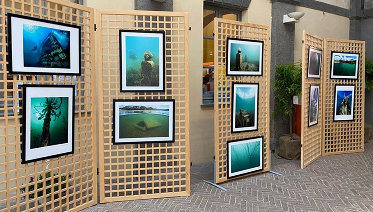 Su altındaki şehir Şanlıurfa Halfeti’de çekilen fotoğraflar İtalya’da sergileniyor