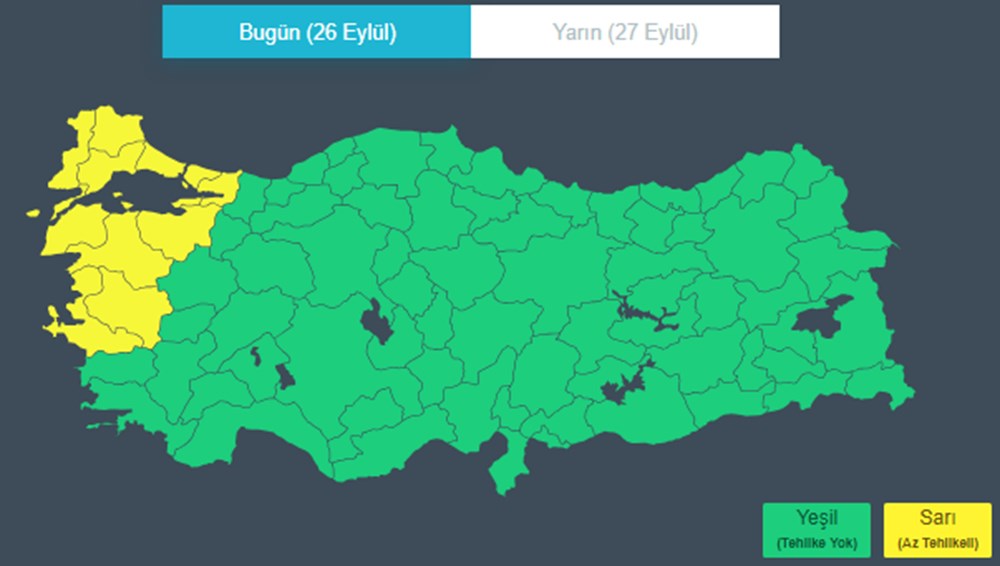 İstanbul dahil 11 il için fırtına uyarısı: İki gün sürecek - 2