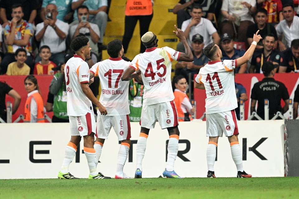 4 gol, 3 puan, 3'te 3: Galatasaray, Kayseri'de sürprize izin vermedi - 1