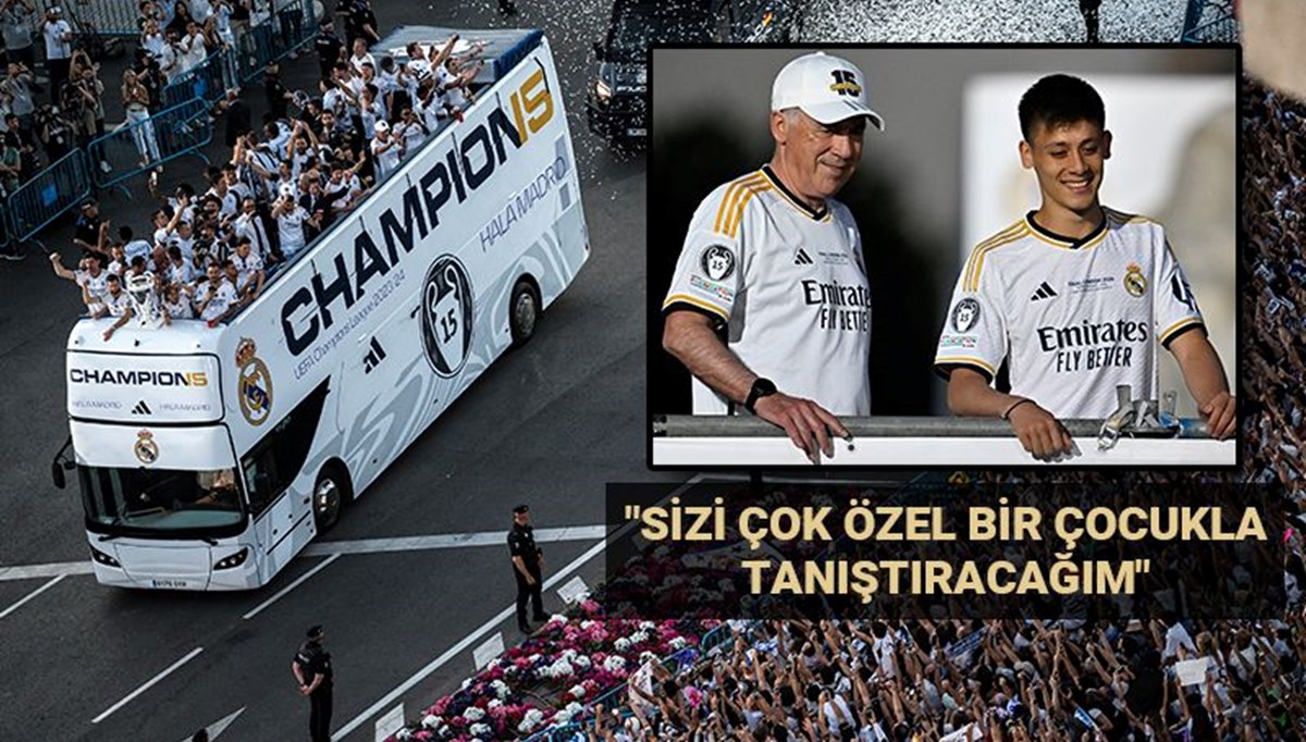 Real Madrid, Şampiyonlar Ligi kupasıyla şehir turu attı Real Madrid, Şampiyonlar Ligi kupasıyla şehir turu attı