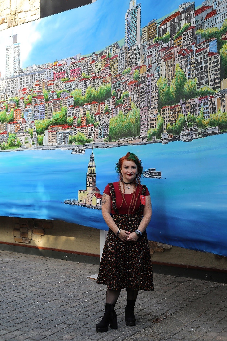 Ressam Alev Özas'tan 100 günde dev İstanbul tablosu - 1