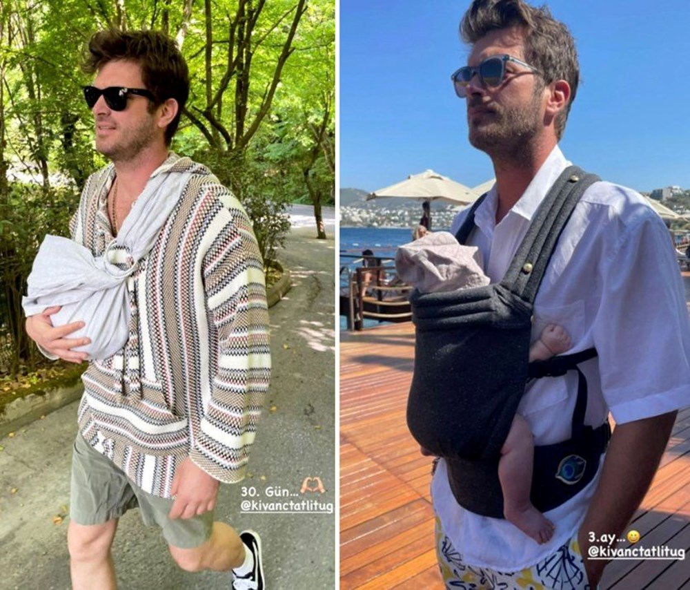 Kıvanç Tatlıtuğ ve Başak Dizer oğulları Kurt Efe'yi denizle tanıştırdı - 3