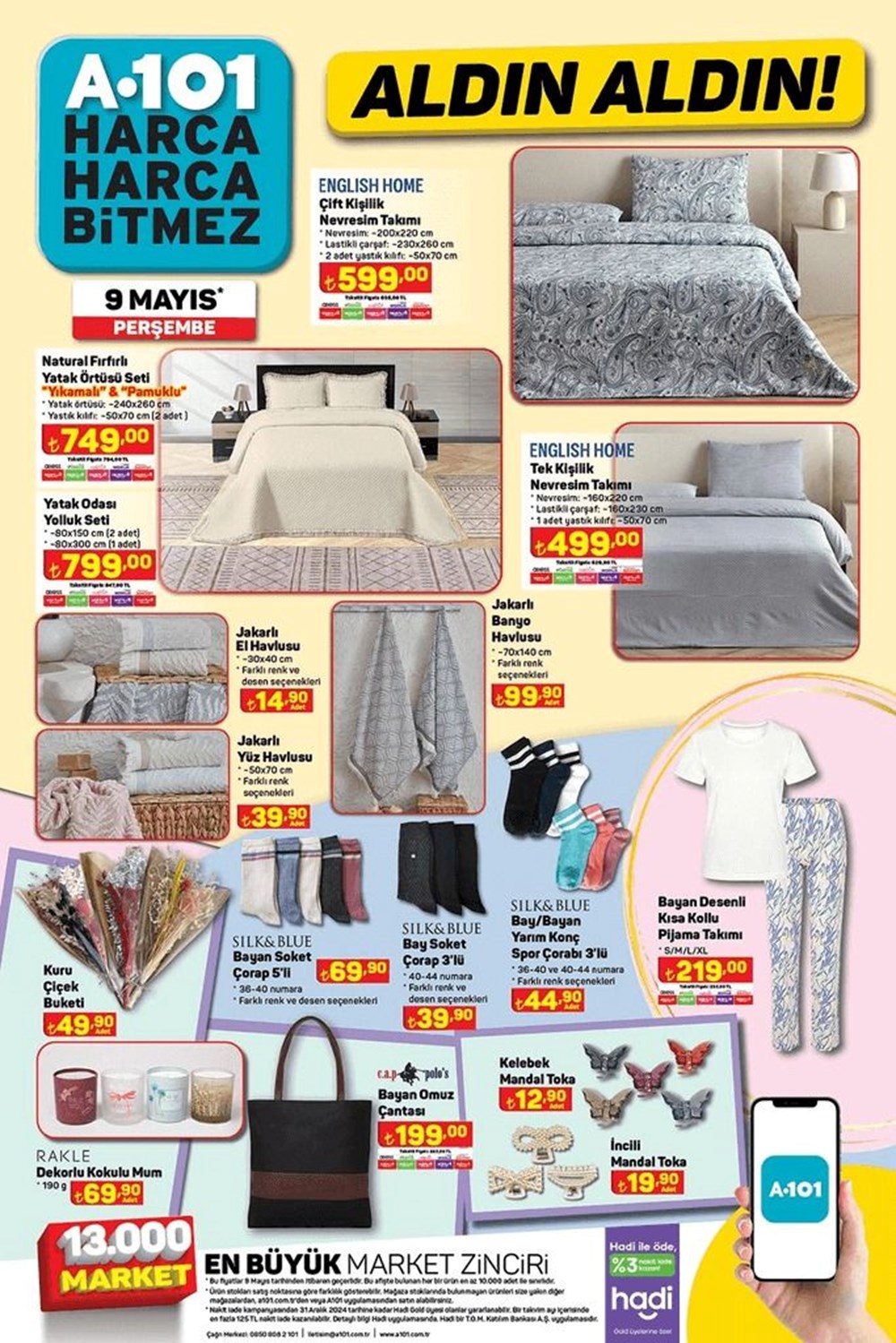 تركيا اليوم عروض وخصومات منوعة من سلسلة متاجر A101 هذا الأسبوع تخفيضات A101 الحالية 9 مايو 2024: منتجات مخفضة جديدة خاصة لهذا الأسبوع في سوق A101 - 8