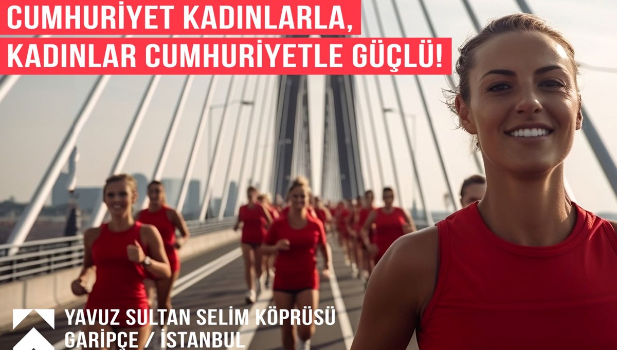 Cumhuriyetin 100. yılı Yavuz Sultan Selim Köprüsü'nde kadınlar koşusuyla kutlanacak Cumhuriyetin 100. yılı Yavuz Sultan Selim Köprüsü'nde kadınlar koşusuyla kutlanacak