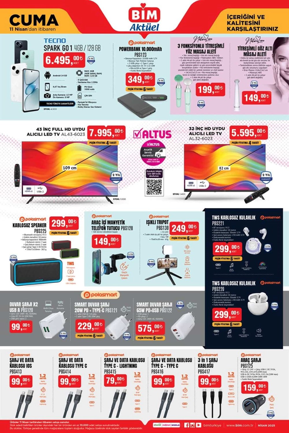BİM market 11 Nisan cuma aktüel kataloğu: Televizyon, robot süpürge, valiz çeşitleri ve mop satışta 73 GROcfivbpEWoTvcBe7HcOg