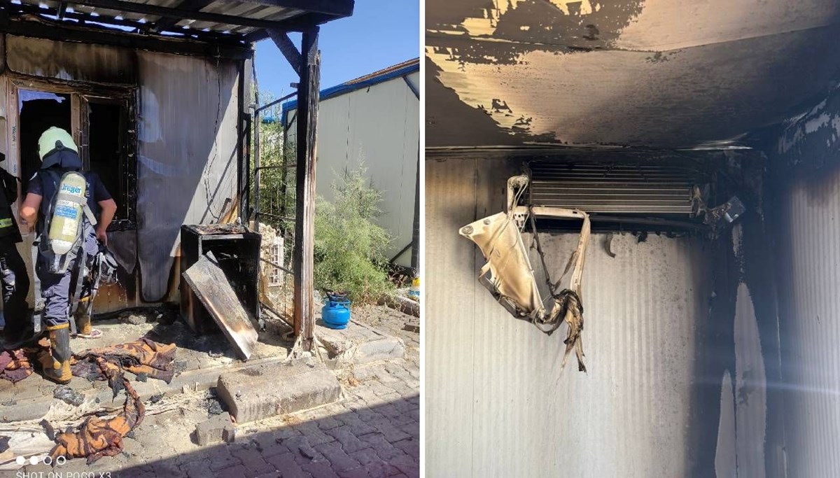 Klima yangına neden oldu