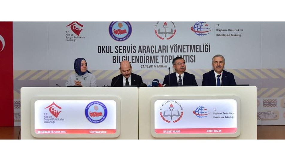 Dört Bakan okul servisleri önlemlerini açıkladı