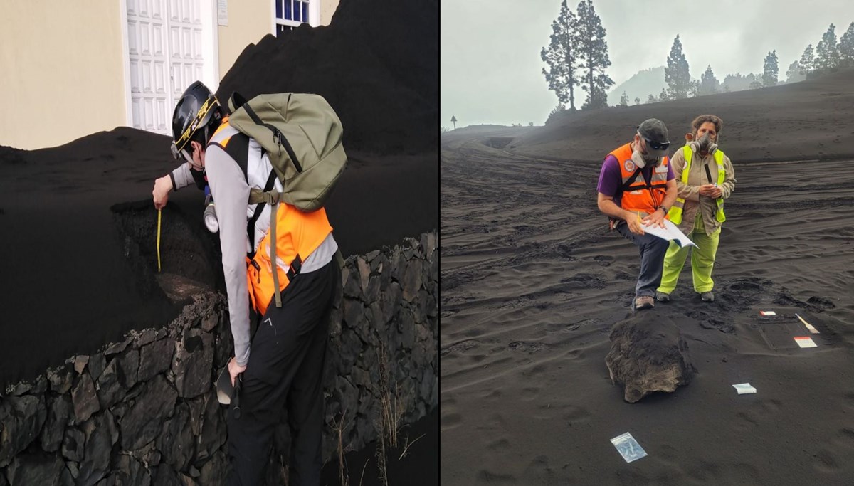 La Palma Adası'da kül tepeleri oluştu