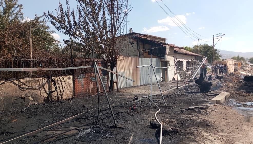 Malatya'da yangın paniği