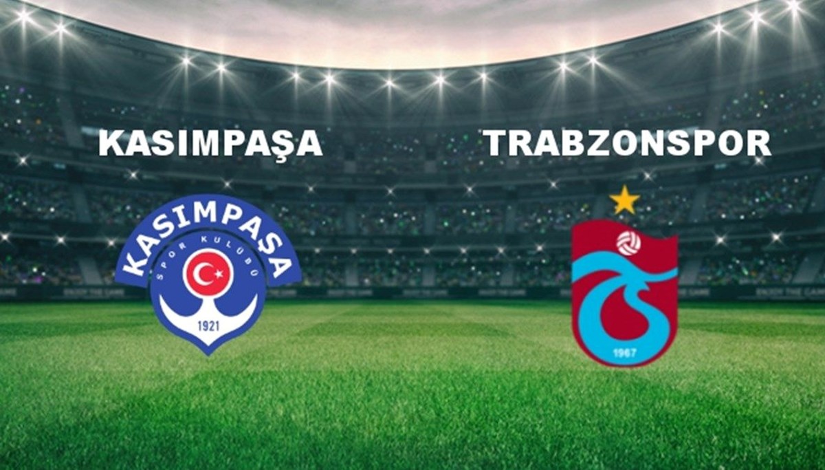 Kasımpaşa ile Trabzonspor karşı karşıya gelecek