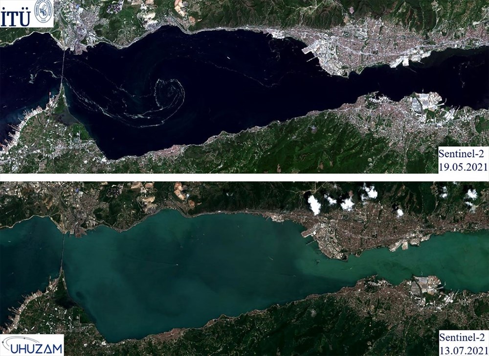 Müsilaj seferberliği sonuç verdi: Marmara Denizi'nde son durum uzaydan görüntülendi - 8
