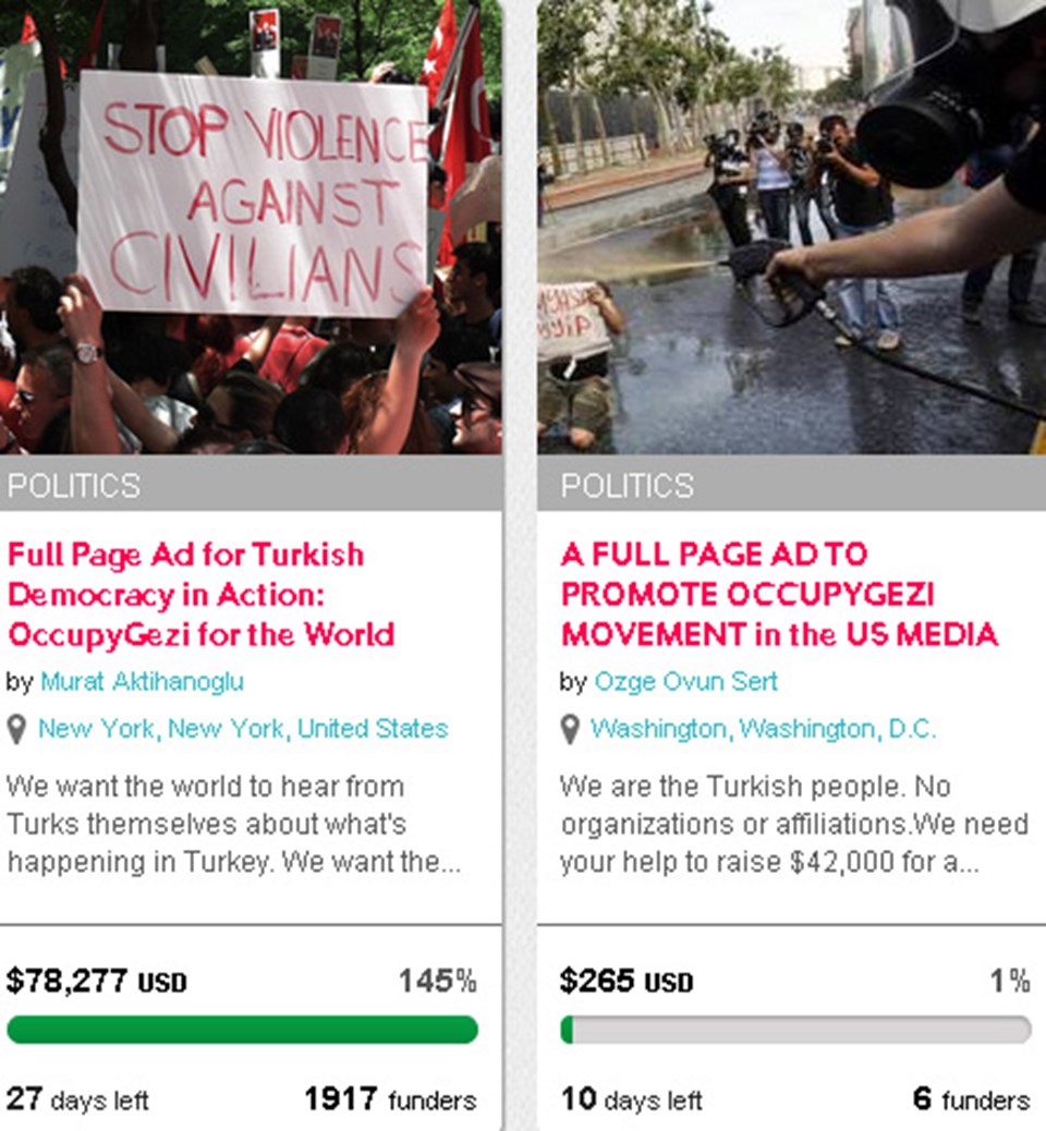 'Gezi' kampanyasına rekor bağış  - 1