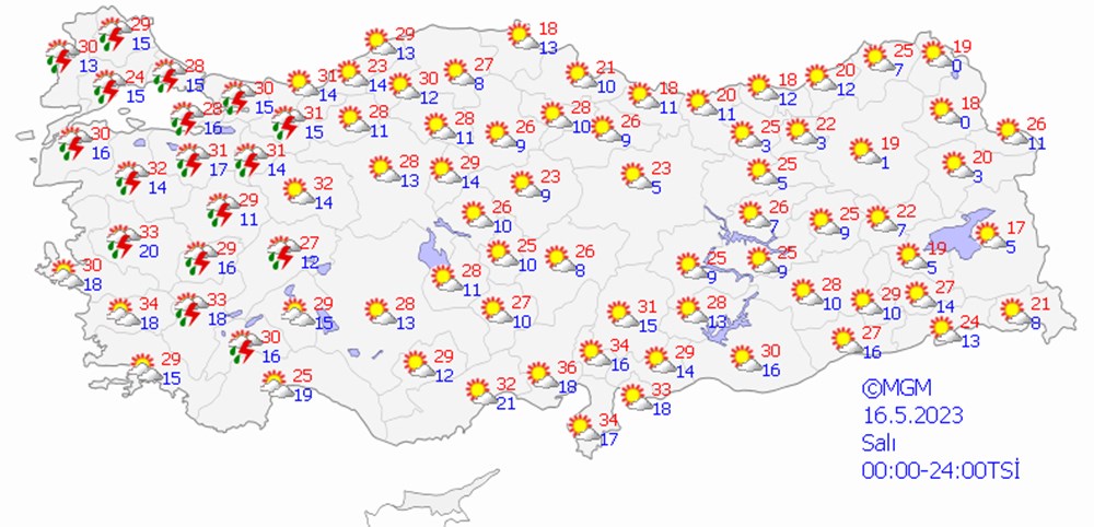 Meteoroloji paylaştı: Yeni haftada sıcaklık yükseliyor (13 Mayıs 2023 hava durumu) - 8