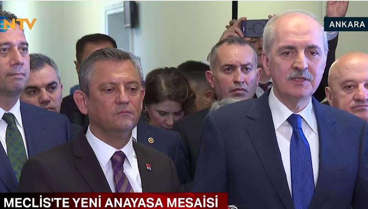 TBMM'de anayasa mesaisi | Numan Kurtulmuş ile Özgür Özel'den açıklama