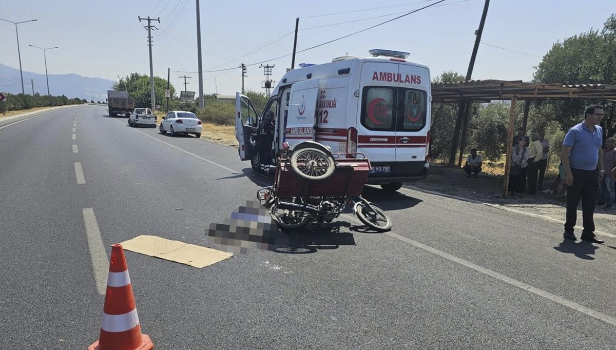 Aydın'da kamyonun altında kalan motosikletin sürücüsü öldü Aydın'da kamyonun altında kalan motosikletin sürücüsü öldü