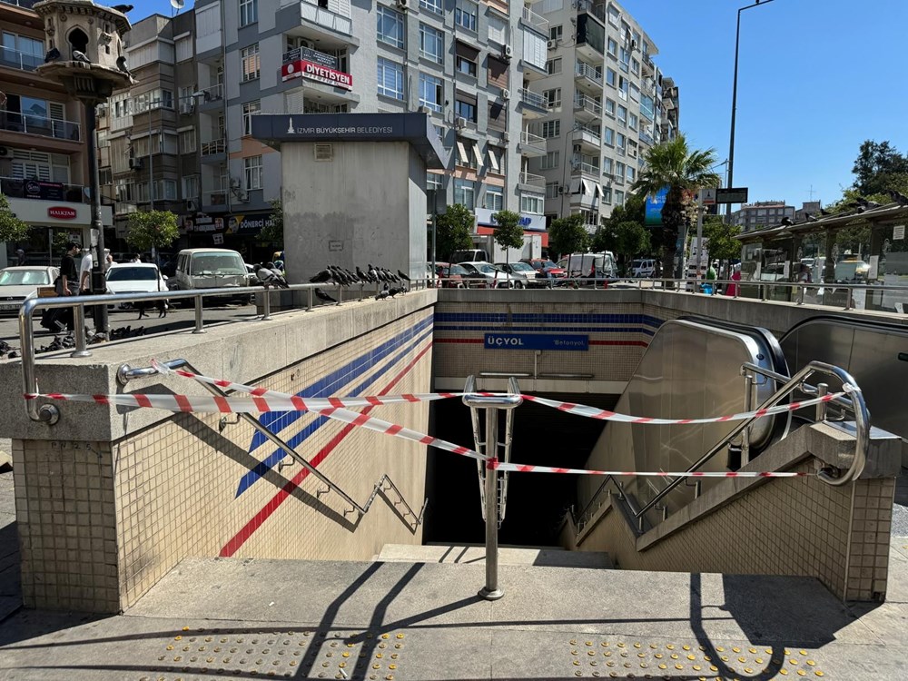 İzmir metrosunda Üçyol istasyonunda yürüyen merdiven
kazası: 9 yaralı - 2