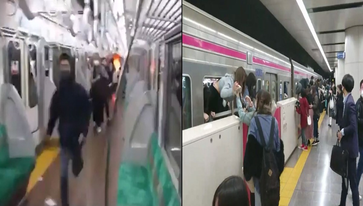 Tokyo metrosunda bıçak ve asitli saldırı
