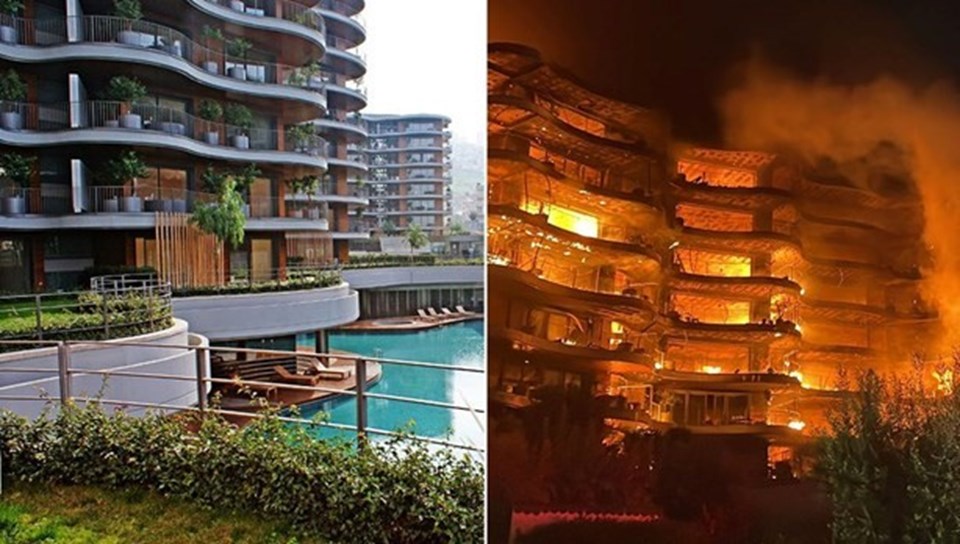 SON DAKİKA HABERİ: İzmir Narlıdere'de büyük site yangını - 1