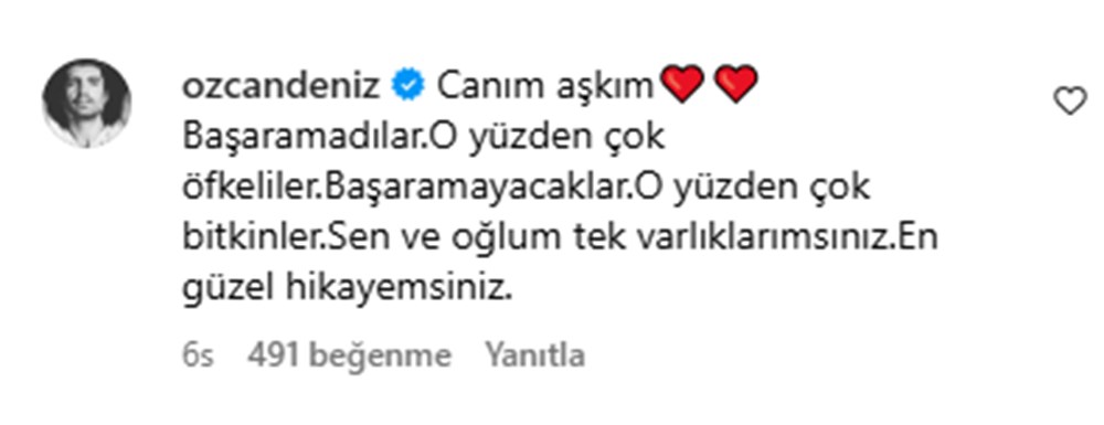 Özcan Deniz'den dikkat çeken gönderme: