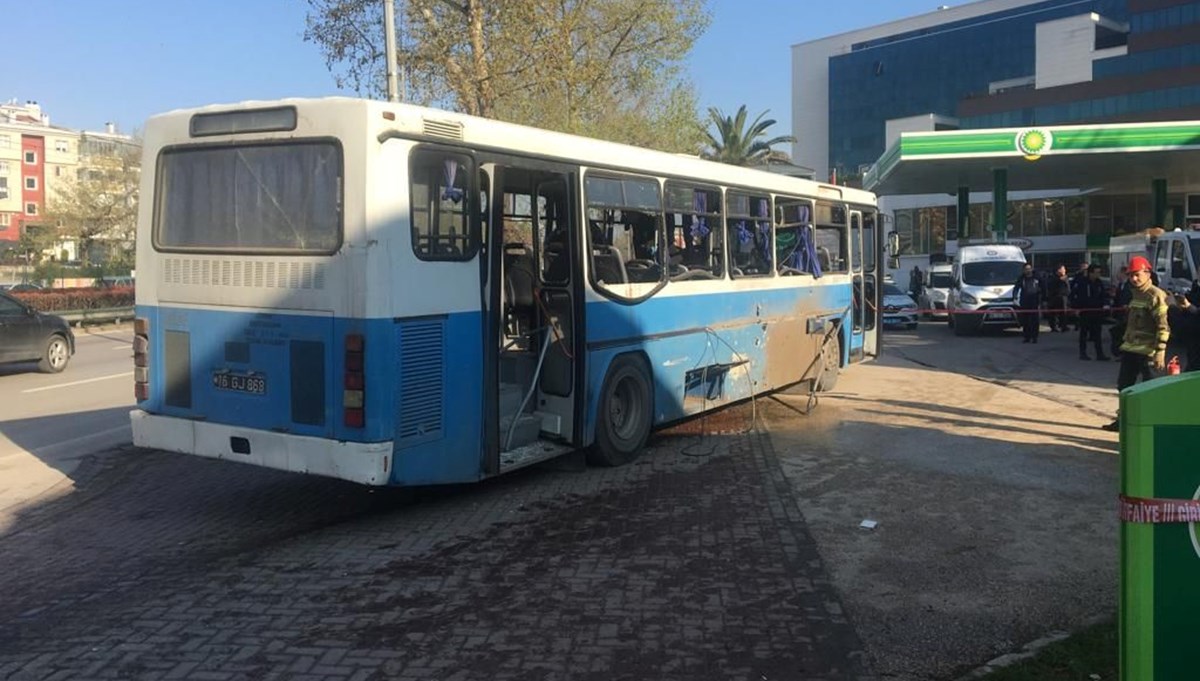 Bursa'da infaz koruma memurlarını taşıyan otobüse bombalı tuzak