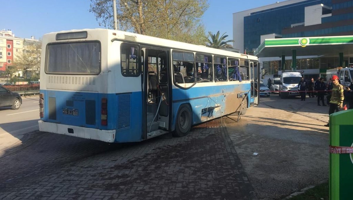 Bursa'da infaz koruma memurlarını taşıyan otobüste patlama