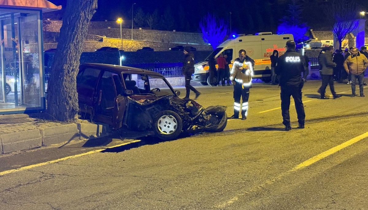 Bayburt'ta trafik kazası: 1 ölü 1 yaralı