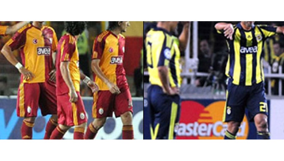 Fenerbahçe ve Galatasaray dibe vurdu!