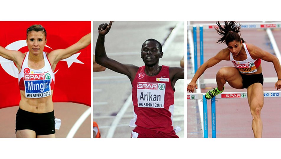 Atletizmde 3 altın