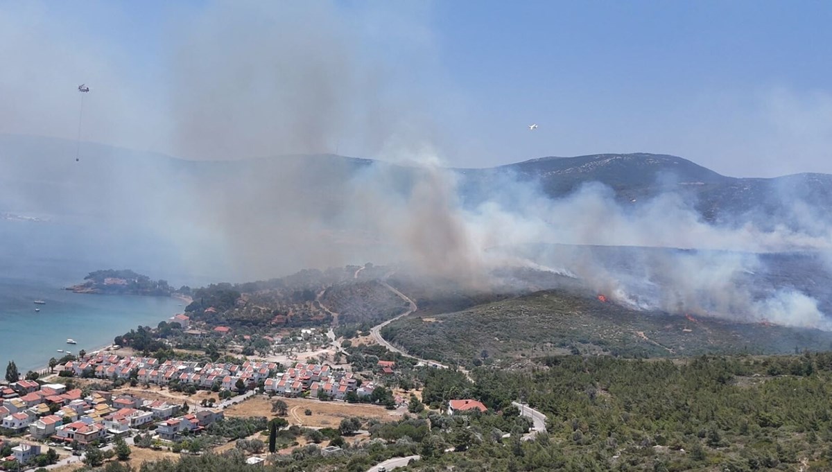 İzmir'de orman yangını