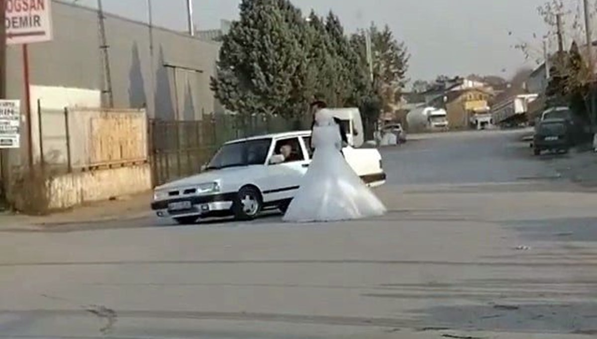 Gelin ve damada drift şovu pahalıya patladı Gelin ve damada drift şovu pahalıya patladı