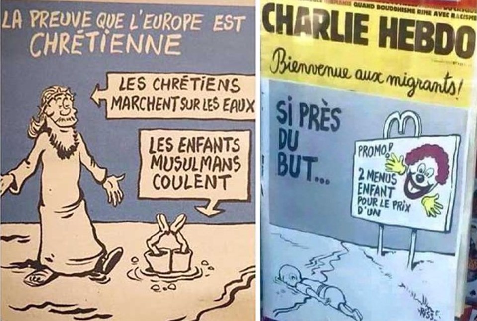 Charlie Hebdo bu kez Aylan’ı çizdi - 1