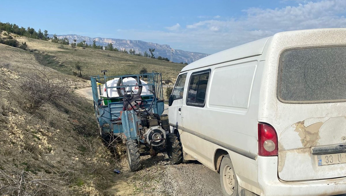 Mersin’de trafik kazası: 2 kişi yaralandı