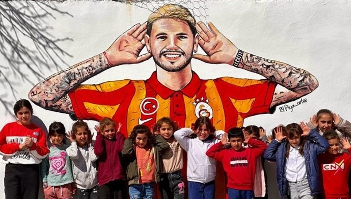 Mauro Icardi Diyarbakır'ı paylaştı | Ünlü futbolcu duvara resmedildi