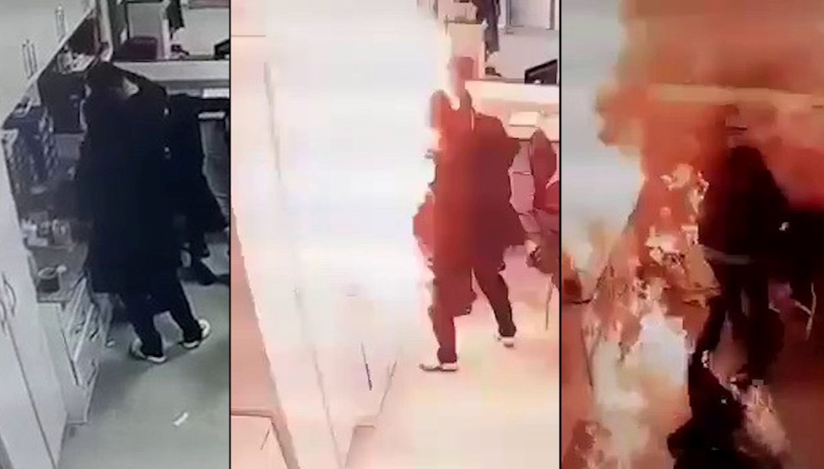 Oksijen tüpü bomba gibi patladı