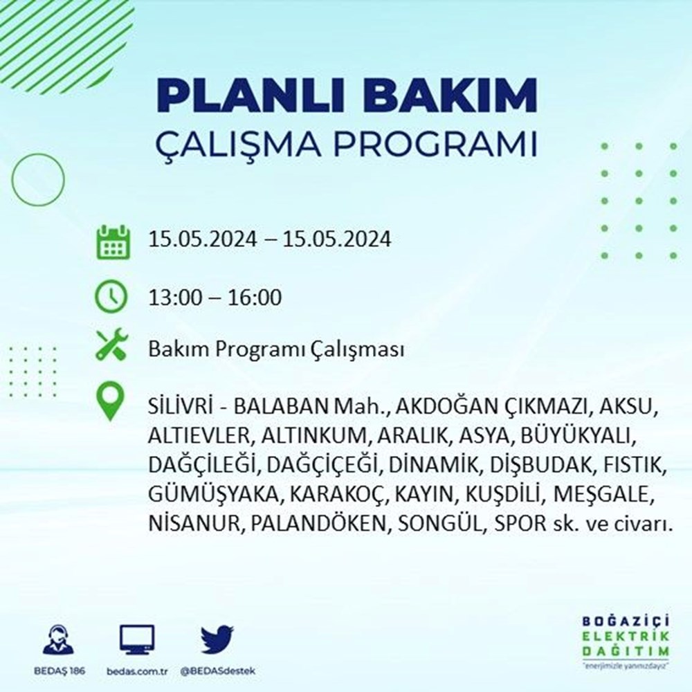 تركيا اليوم انقطاع التيار الكهربائي عن 22 منطقة بإسطنبول.. طالع الجدول انقطاع التيار الكهربائي عن 22 منطقة بإسطنبول: متى تعود الكهرباء؟ (برنامج قطع BEDAŞ في 15 مايو) - 53