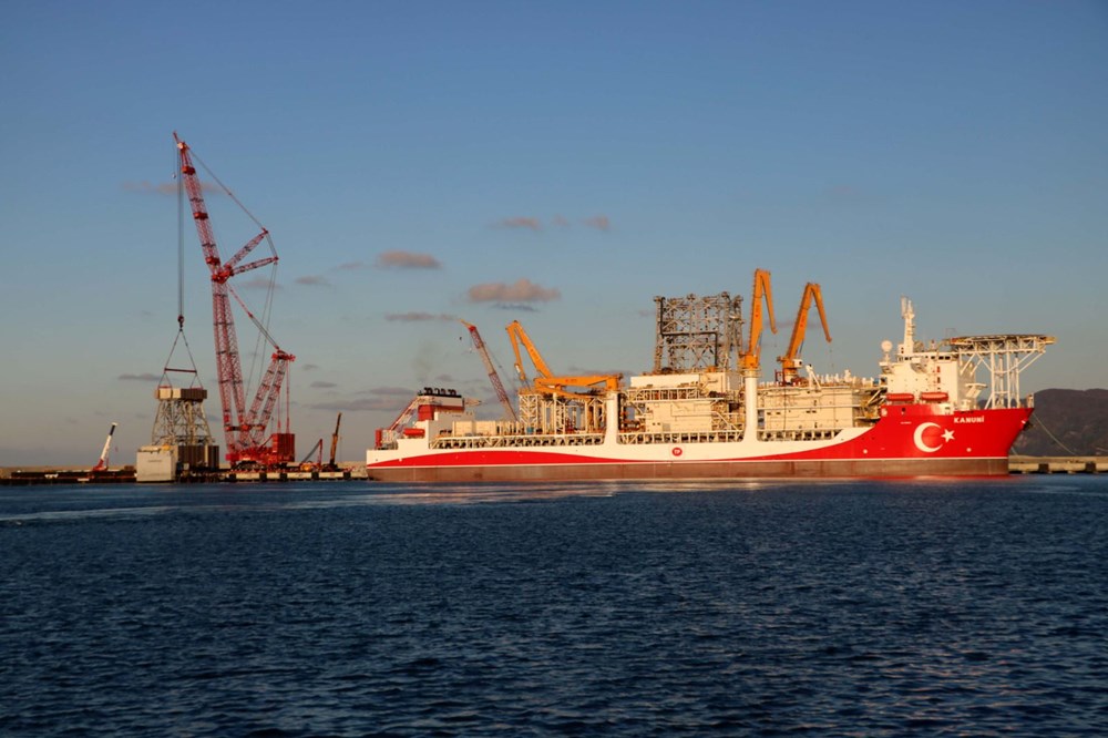 Kanuni sondaj gemisinin kule montaj çalışmaları başladı - 6