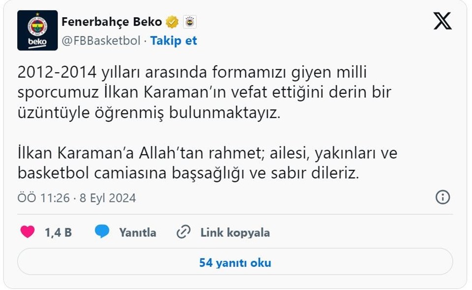 Eski milli basketbolcu İlkan Karaman hayatını kaybetti (İlkan Karaman kimdir, hangi takımlarda oynadı?) - 1