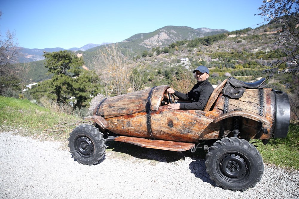 Alanyalı marangoz çocukluk hayalini gerçekleştirdi: Yapması 3 yıl sürdü, 300 bin liraya mal oldu - 8
