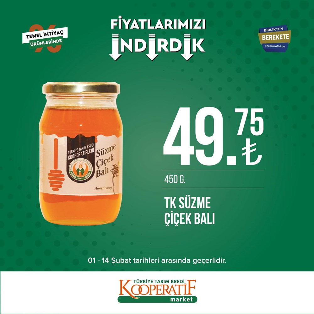 Tarım Kredi Kooperatif Market güncel indirimli ürünler listesini paylaştı Tarım Kredi Kooperatif Market yeni indirimli ürünler listesi belli oldu (1-14 Şubat güncel indirimli ürünler kataloğu) - 32
