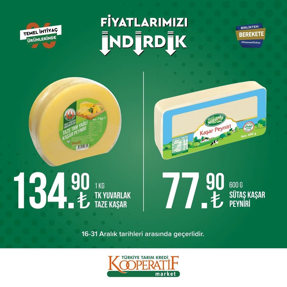 Tarım Kredi Kooperatif Market yeni indirimli ürünler listesini yayınladı (16-31 Aralık güncel indirimli ürünler kataloğu) - 14