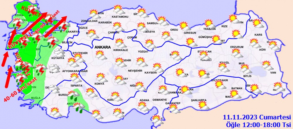 Önce yağmur sonra soğuk hava! Meteoroloji'den İstanbul, İzmir ve 11 il için uyarı - 7