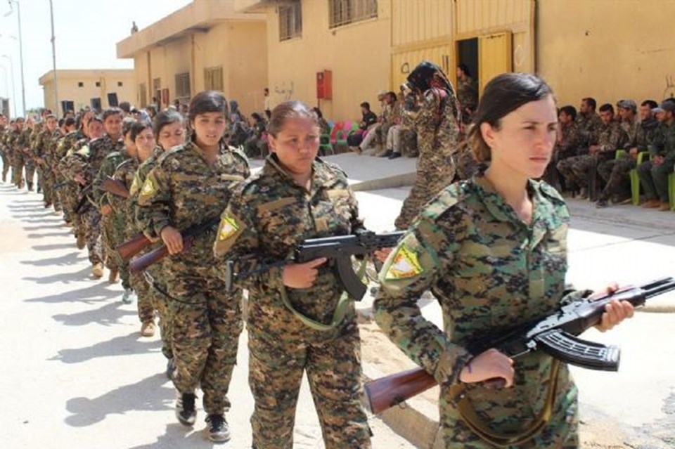 ABD'li askerler YPG'lilerin yemin töreninde - 1