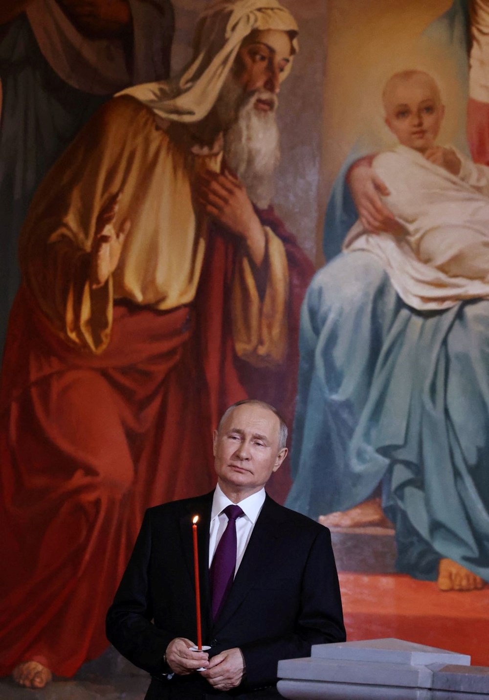 Putin Moskova'da Paskalya ayinine katıldı - 4